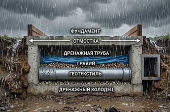 как дренаж продлевает жизнь отмостки и фундамента